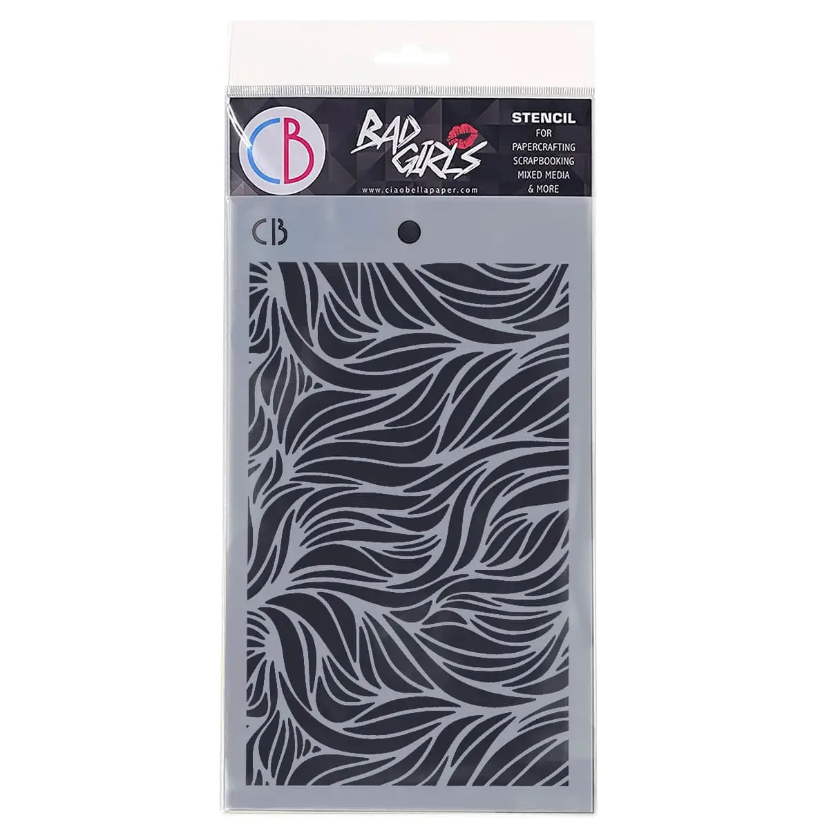 Ciao Bella Texture Stencil 5"X8" Waves 1