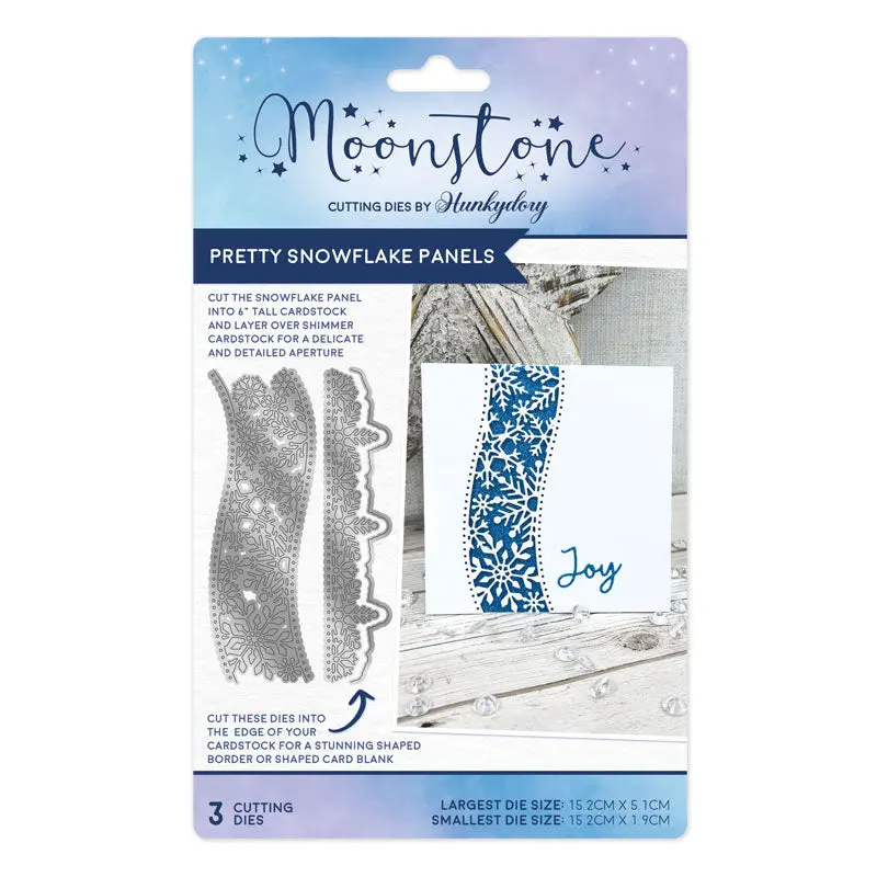Moonstone Dies - Pretty Snowflake Panels 1