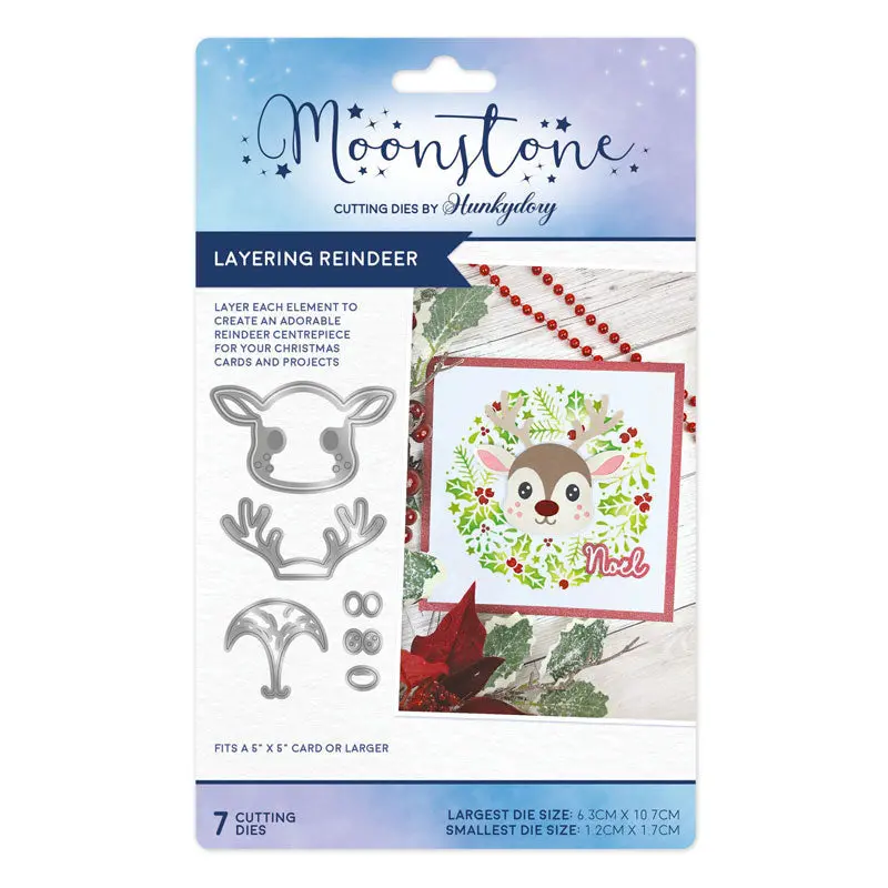 Moonstone Dies - Layering Reindeer 1