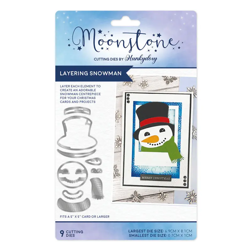 Moonstone Dies - Layering Snowman 1