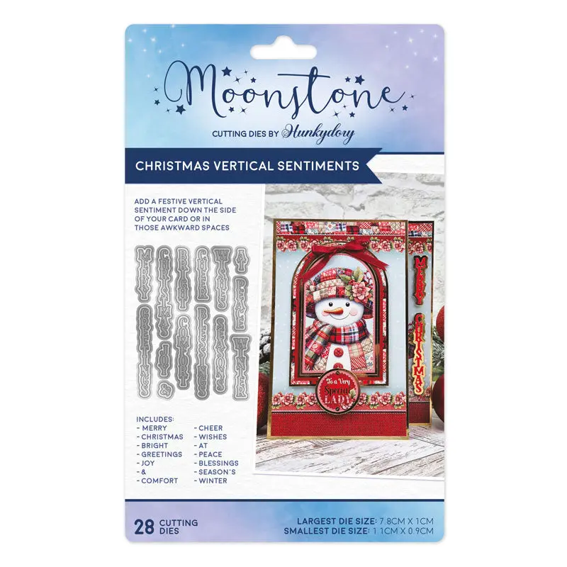 Moonstone Dies - Christmas Vertical Sentiments 1