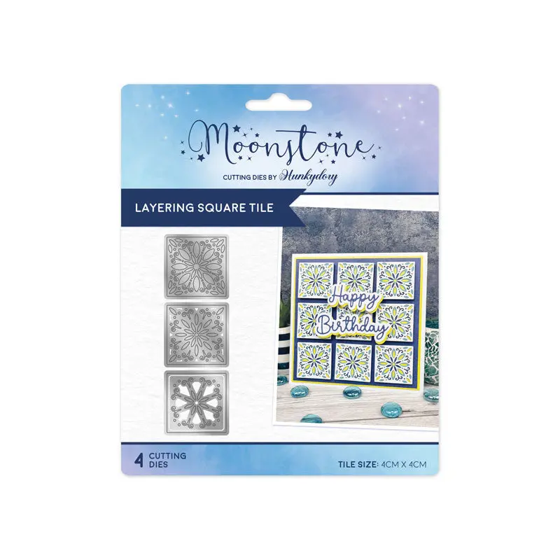 Moonstone Dies - Layering Square Tile 1