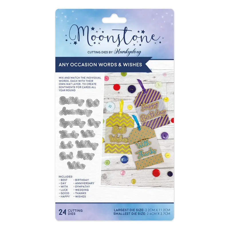 Moonstone Dies - Any Occasions Words & Wishes 1