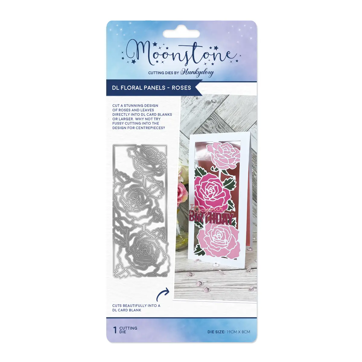 Moonstone Dies - Dl Floral Panels - Roses 1