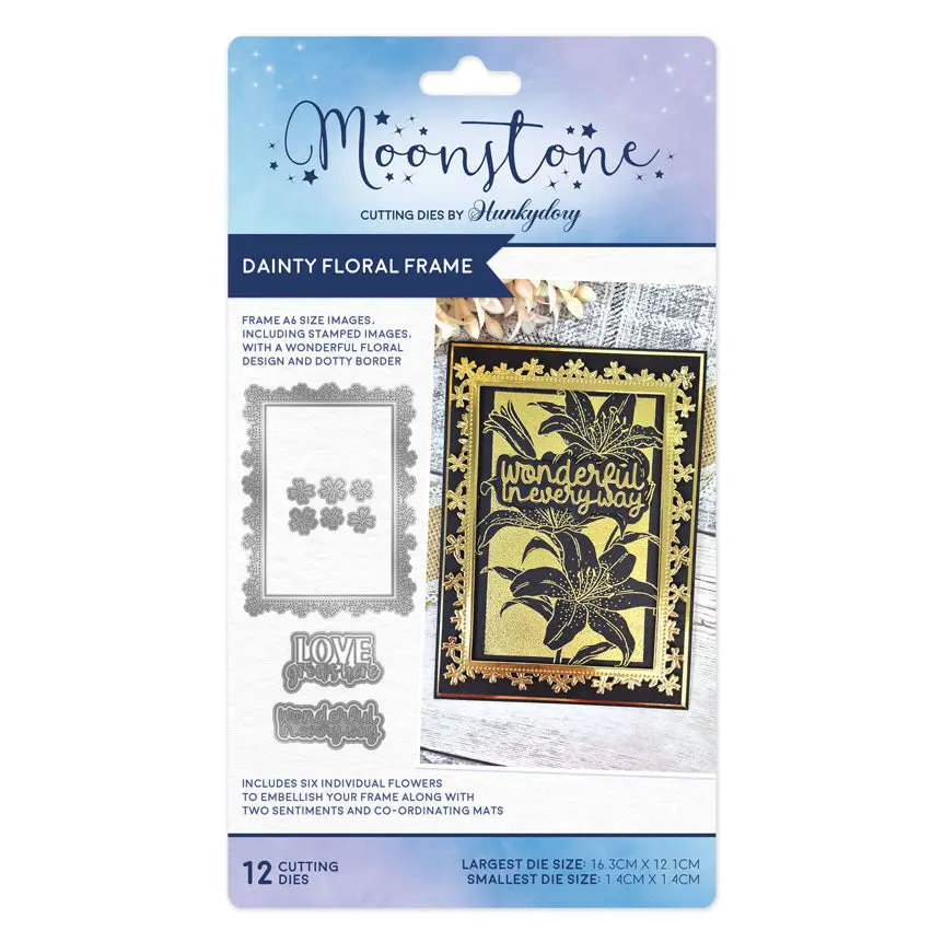 Moonstone Dies - Dainty Floral Frame 1