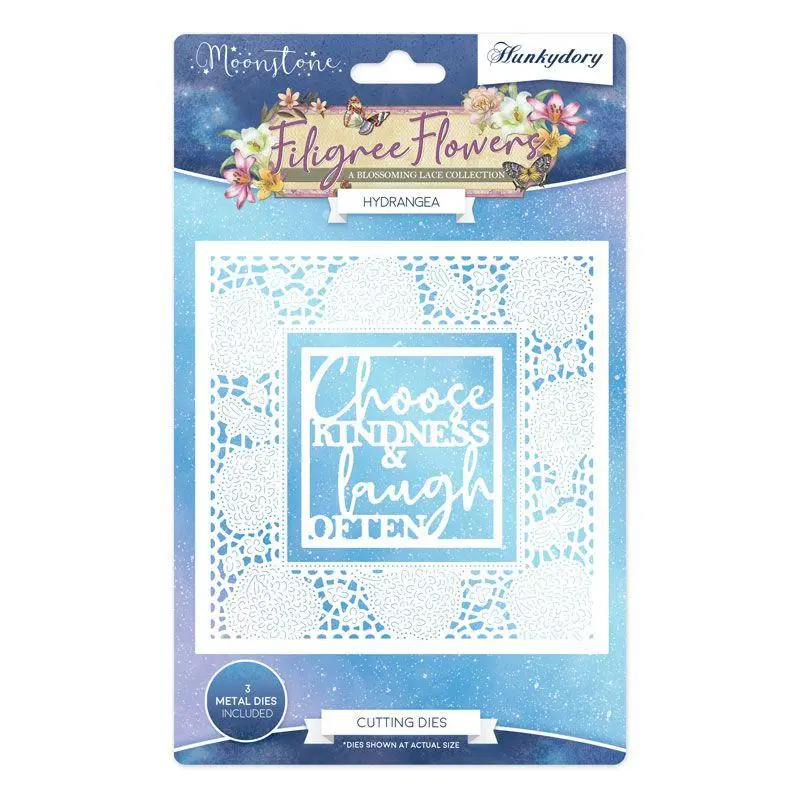 Moonstone Dies - Filigree Flowers - Hydrangea 1