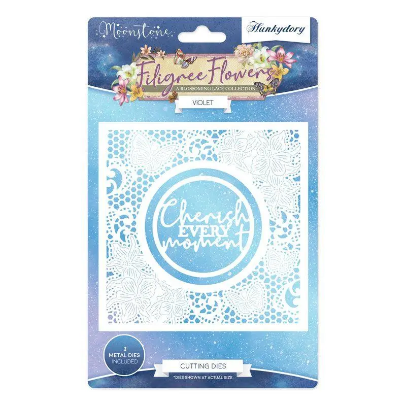 Moonstone Dies - Filigree Flowers - Violet 1