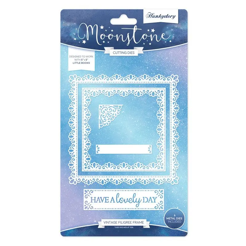 Moonstone Cutting Die - Vintage Filigree Frame 1