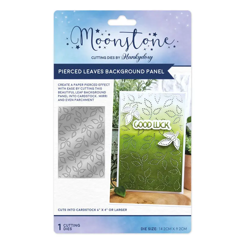 Moonstone Dies - Pierced Leaves Background Panel 1