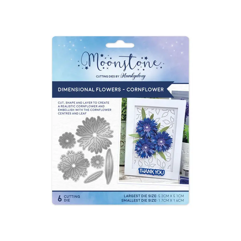 Moonstone Dies - Dimensional Flowers - Cornflower 1