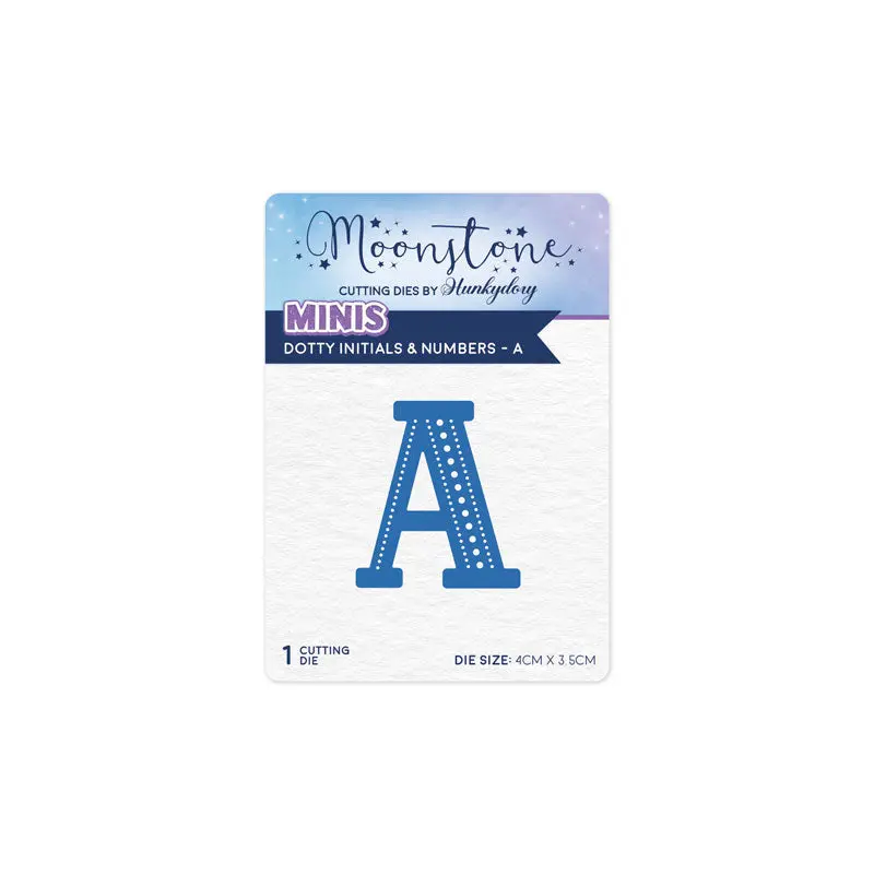 Moonstone Dies - Dotty Initials & Numbers - A 1