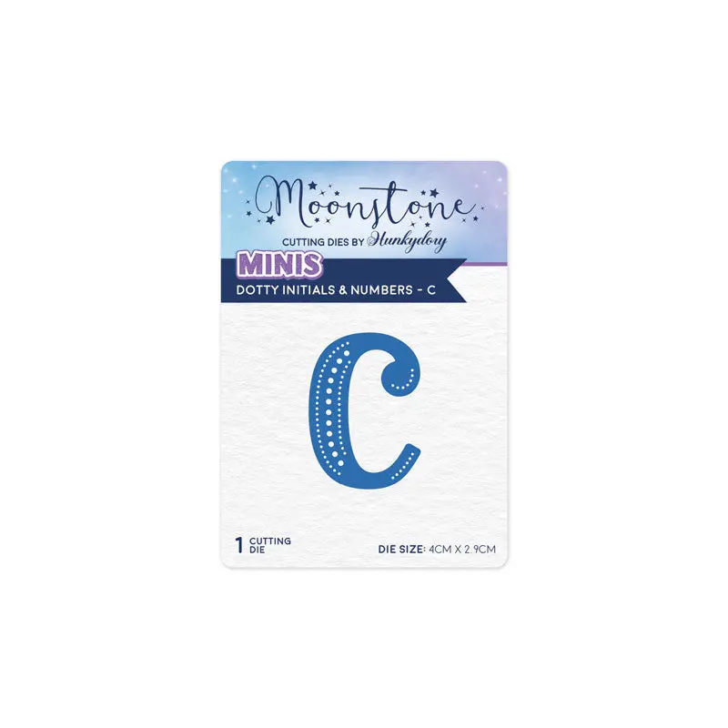 Moonstone Dies - Dotty Initials & Numbers - C 1