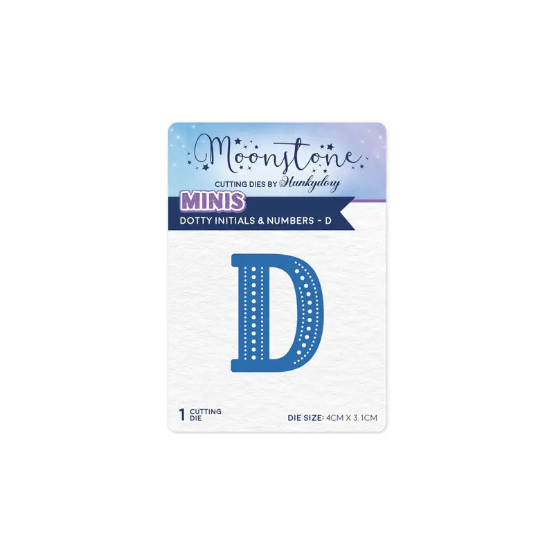 Moonstone Dies - Dotty Initials & Numbers - D 1