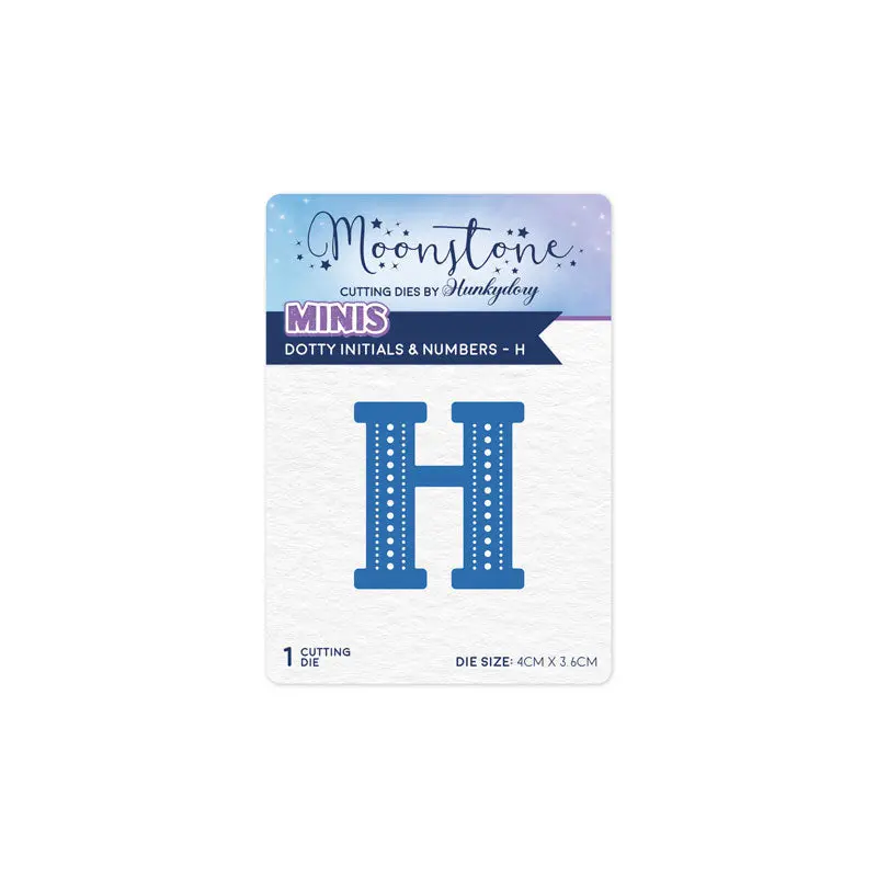 Moonstone Dies - Dotty Initials & Numbers - H 1