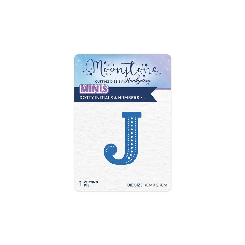 Moonstone Dies - Dotty Initials & Numbers - J 1