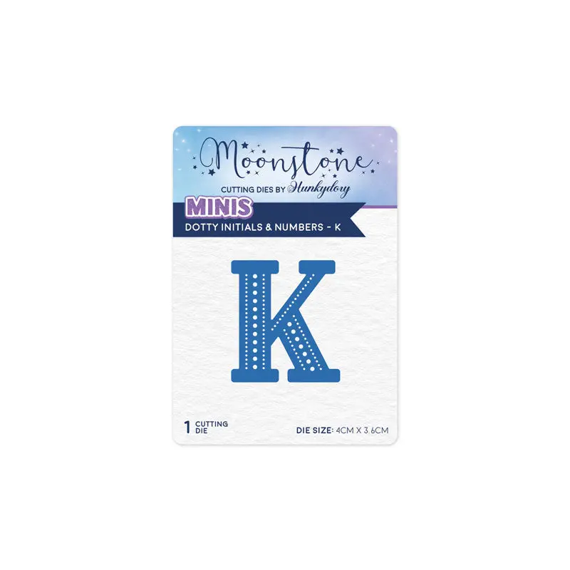 Moonstone Dies - Dotty Initials & Numbers - K 1