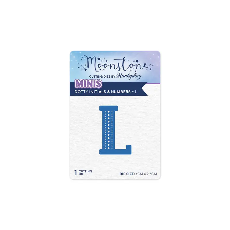Moonstone Dies - Dotty Initials & Numbers - L 1