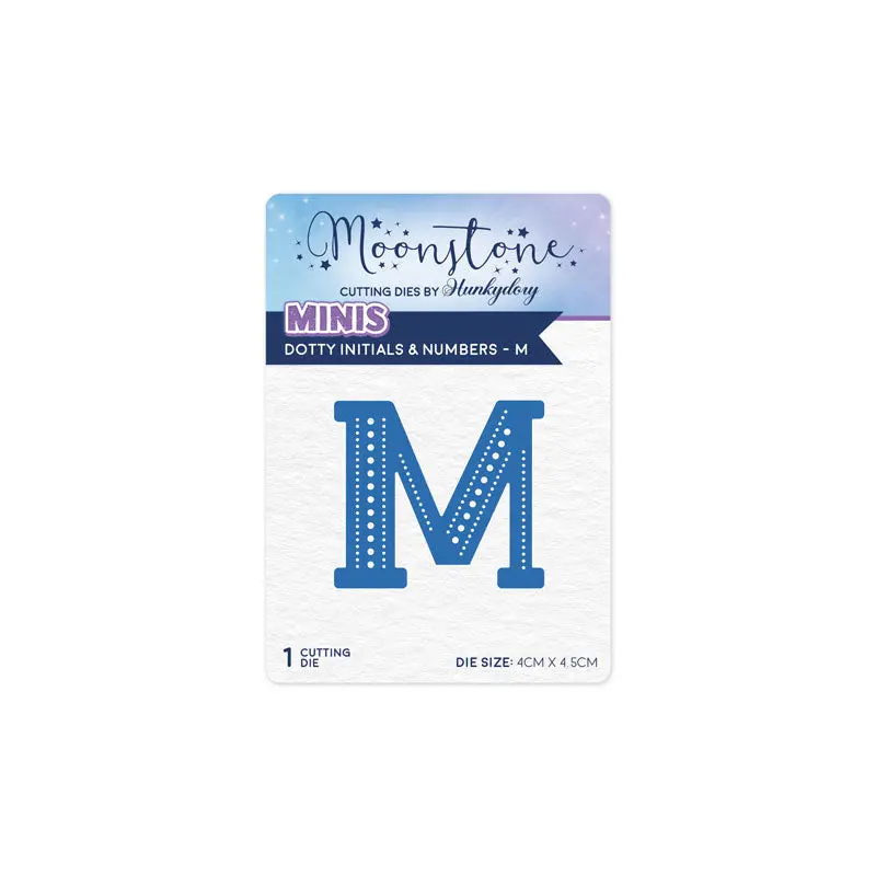 Moonstone Dies - Dotty Initials & Numbers - M 1