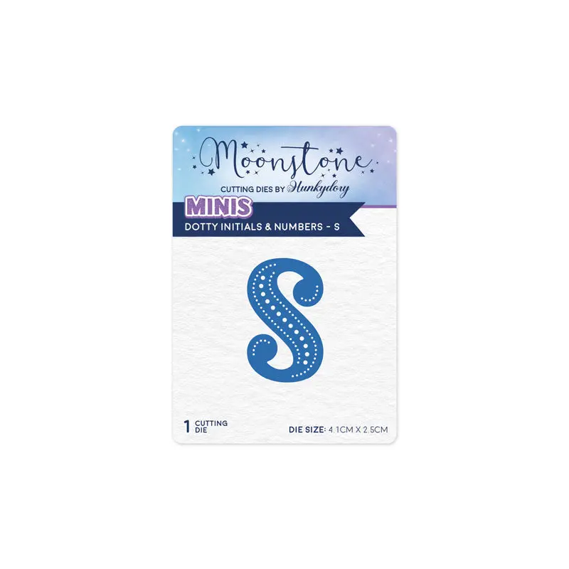 Moonstone Dies - Dotty Initials & Numbers - S 1