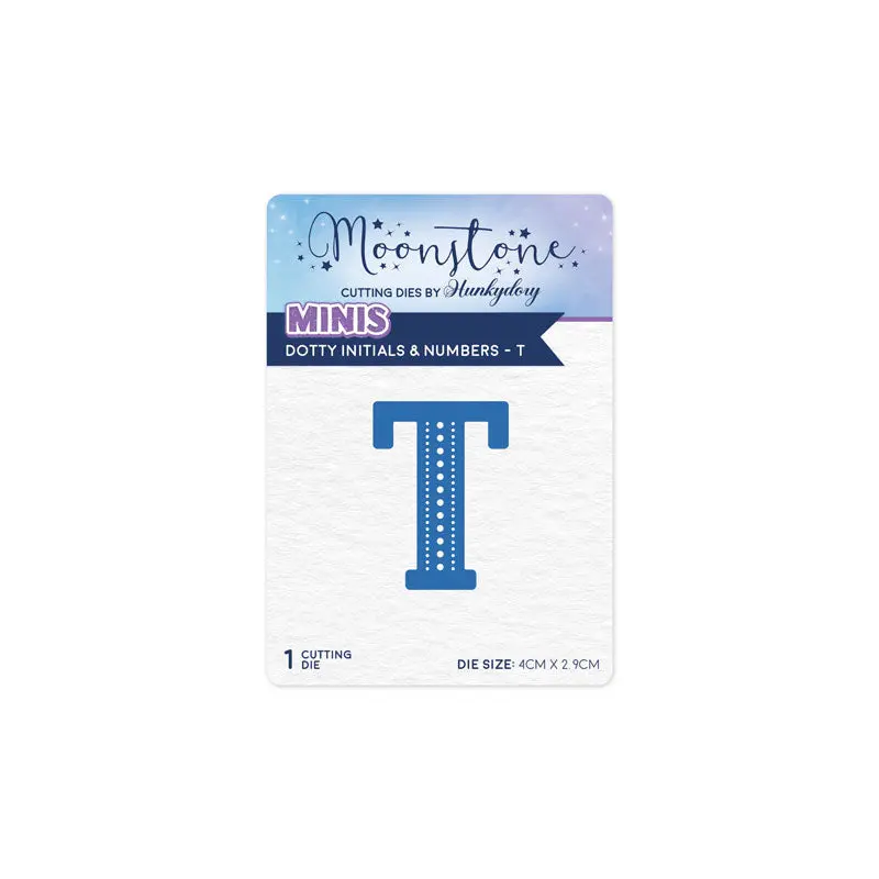 Moonstone Dies - Dotty Initials & Numbers - T 1