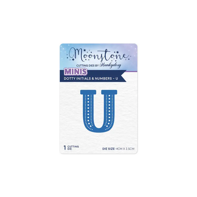 Moonstone Dies - Dotty Initials & Numbers - U 1