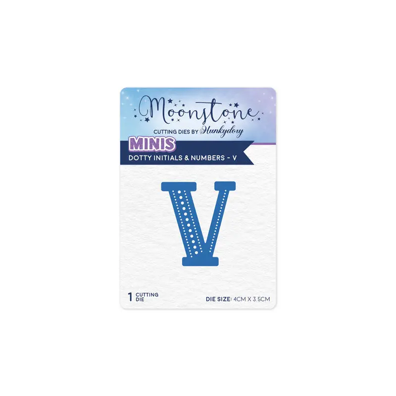 Moonstone Dies - Dotty Initials & Numbers - V 1