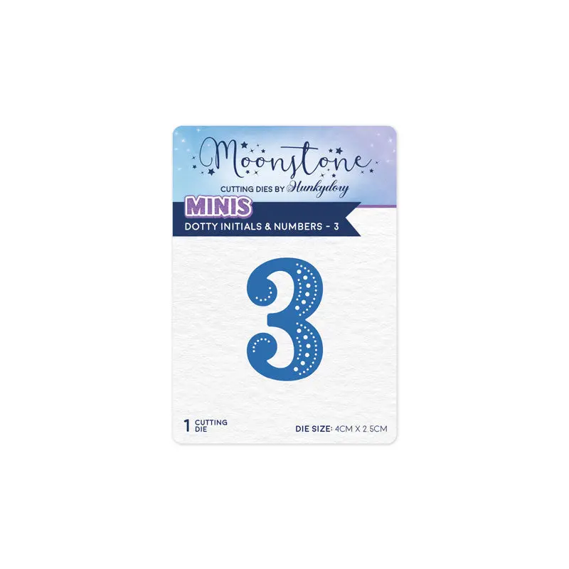 Moonstone Dies - Dotty Initials & Numbers - 3 1