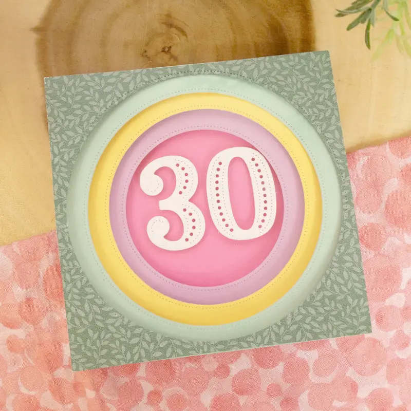 Moonstone Dies - Dotty Initials & Numbers - 3 2