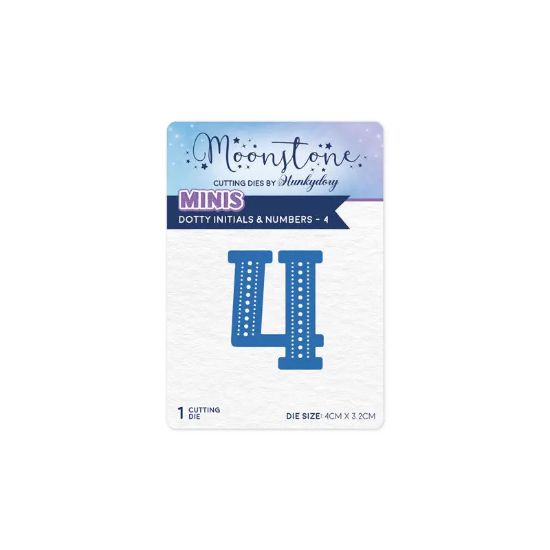 Moonstone Dies - Dotty Initials & Numbers - 4 1