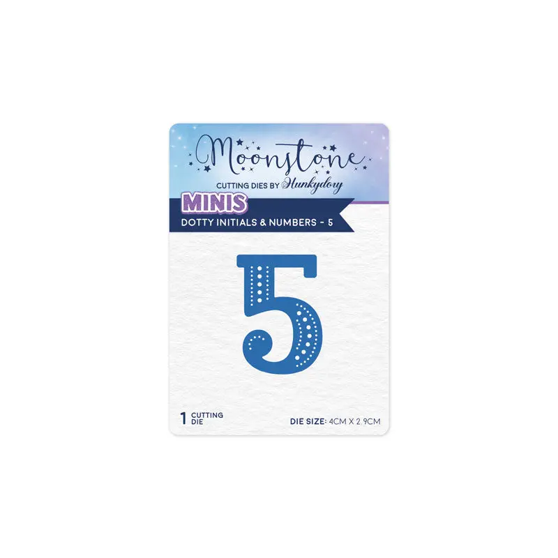 Moonstone Dies - Dotty Initials & Numbers - 5 1