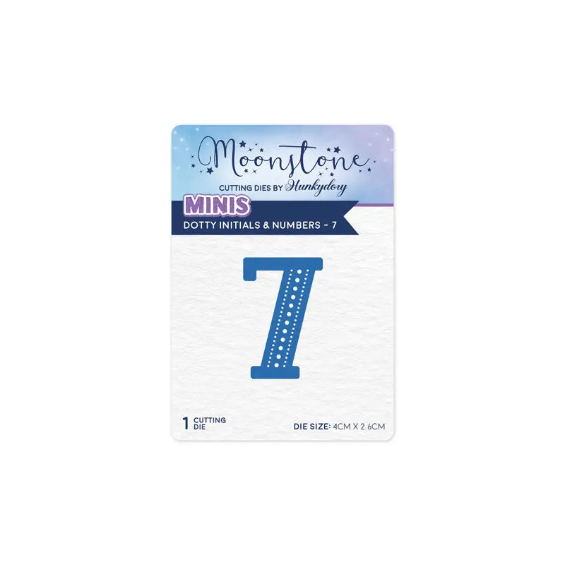 Moonstone Dies - Dotty Initials & Numbers - 7 1