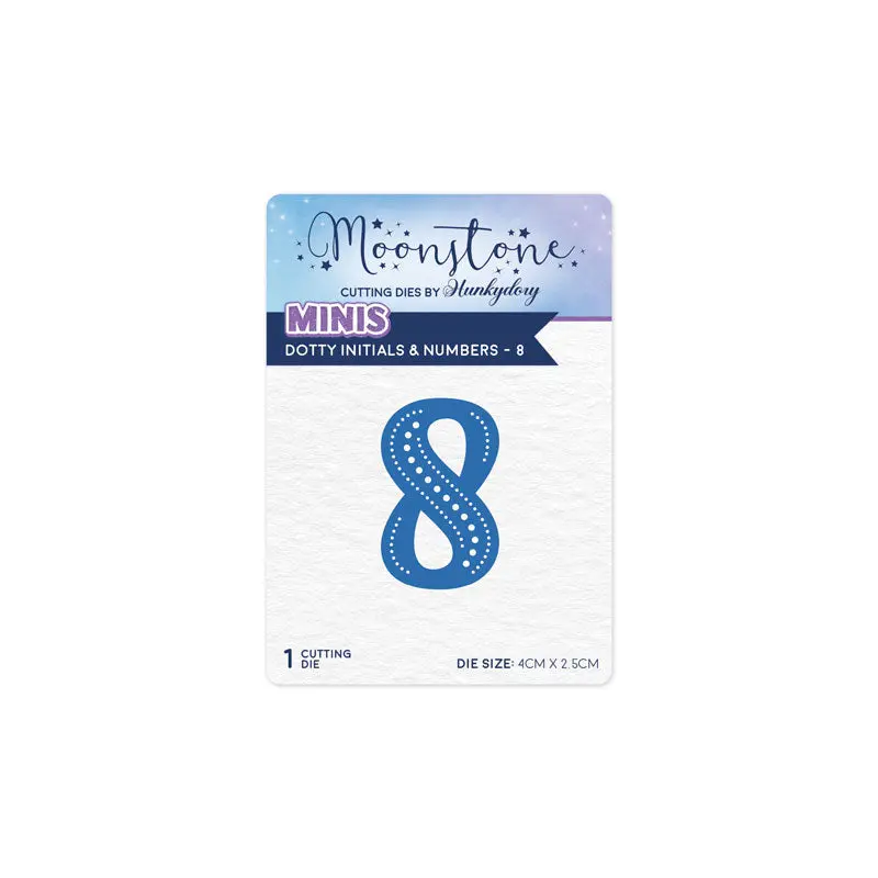 Moonstone Dies - Dotty Initials & Numbers - 8 1
