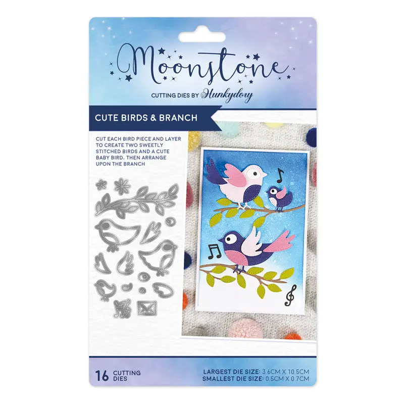 Moonstone Dies - Cute Birds & Branch 1