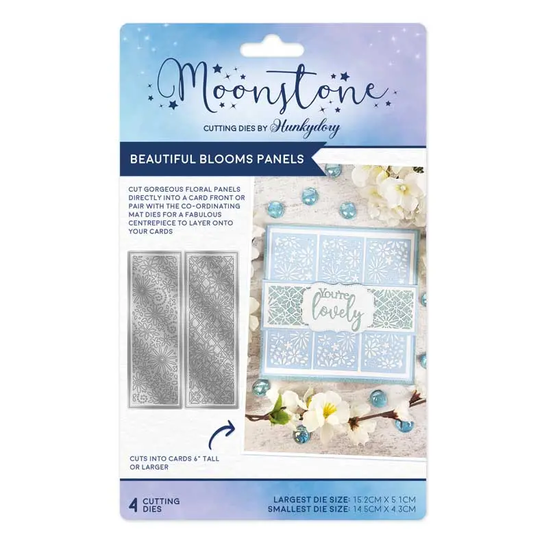 Moonstone Dies - Beautiful Blooms Panels 1