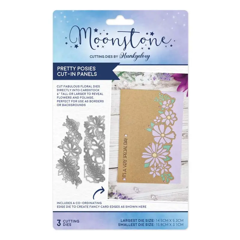 Moonstone Dies - Pretty Posies Cut-In Panels 1