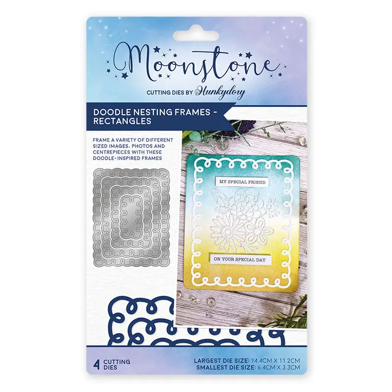 Moonstone Dies - Doodle Nesting Frames 1