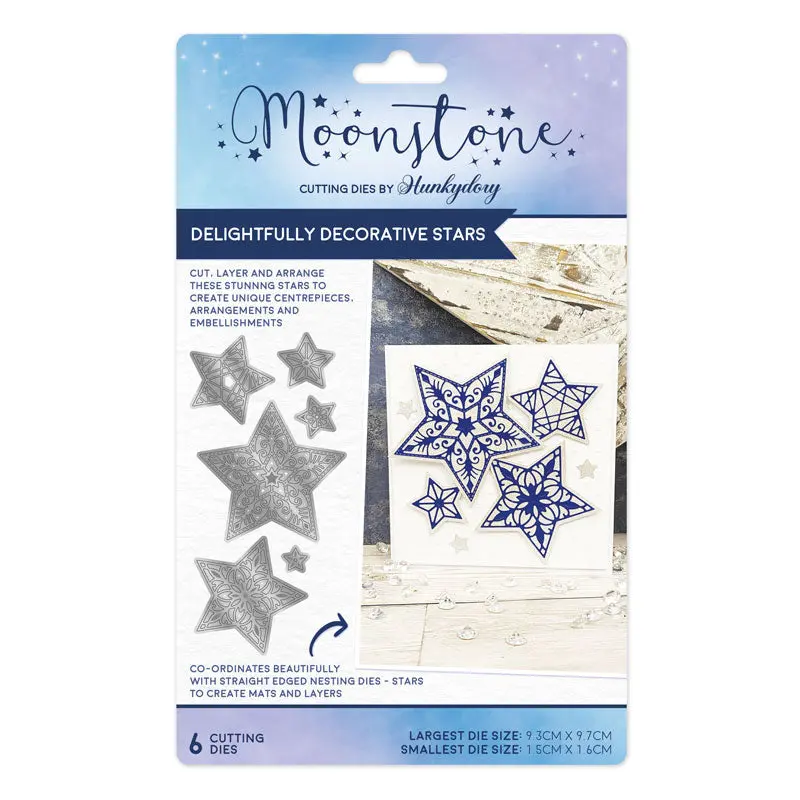 Moonstone Dies - Delightfully Decorative Stars 1