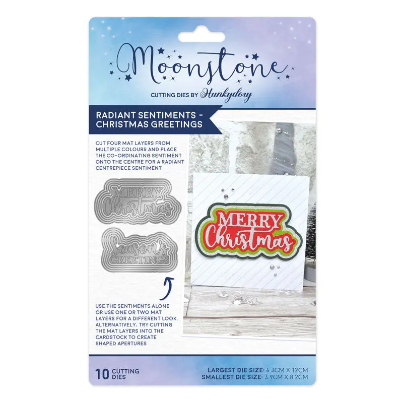 Moonstone Dies - Radiant Sentiments - Christmas Greetings 1