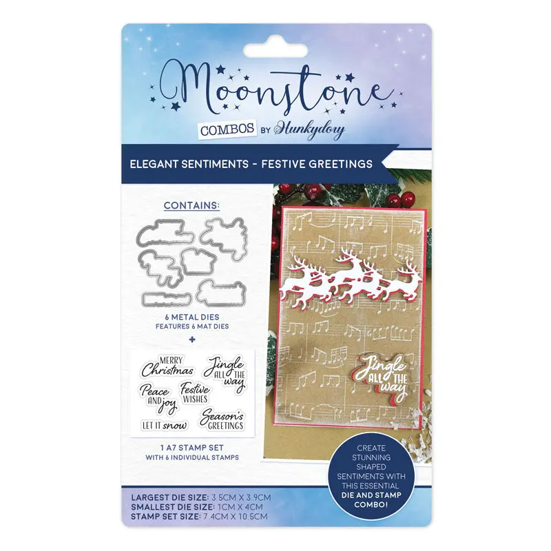Moonstone Combos - Elegant Sentiments - Festive Greetings 1