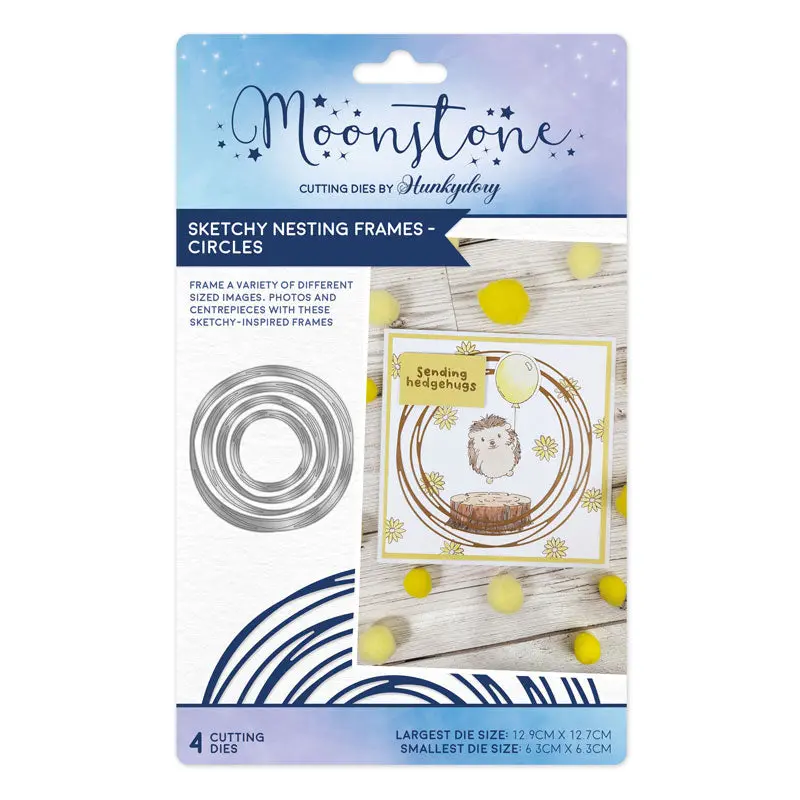 Moonstone Dies - Sketchy Nesting Frames - Circles 1