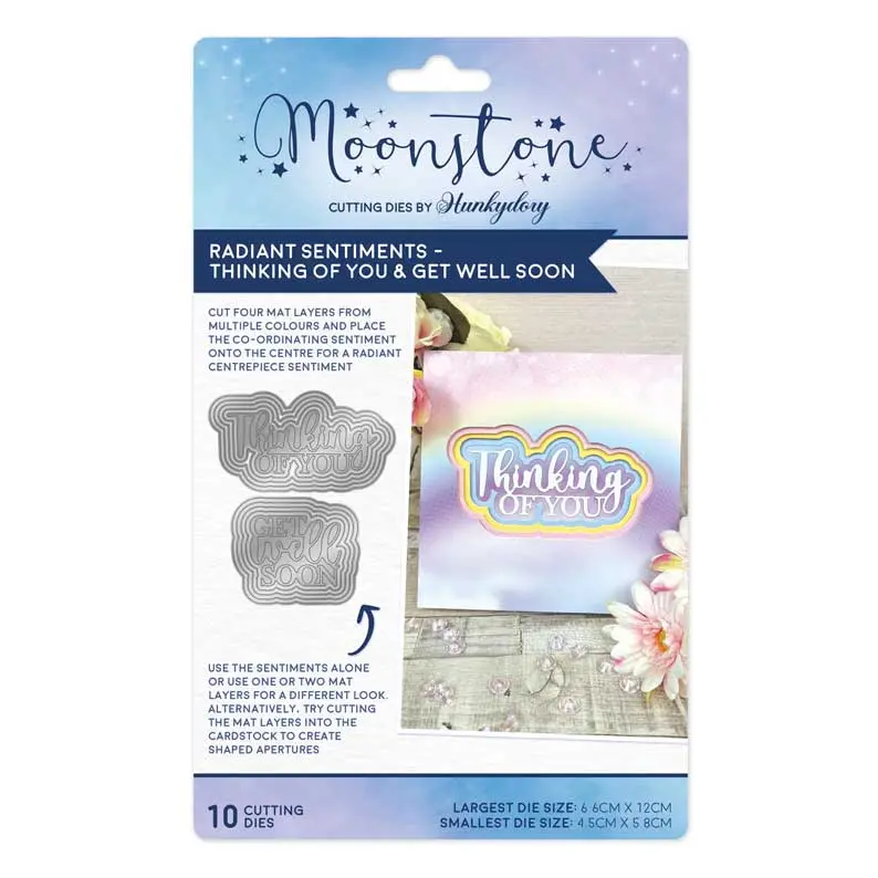 Moonstone Dies - Radiant Sentiments - Thinking Of You & Get Well Soon 1