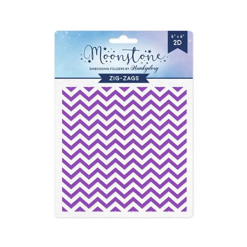 Moonstone Embossing Folders - Zig Zags 1