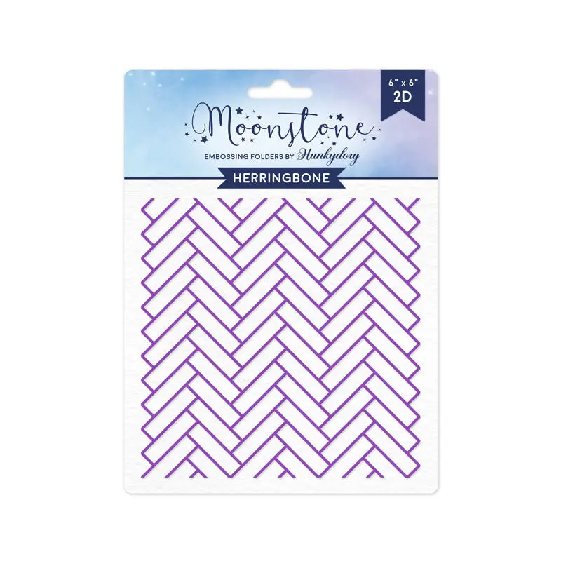 Moonstone Embossing Folders - Herringbone 1