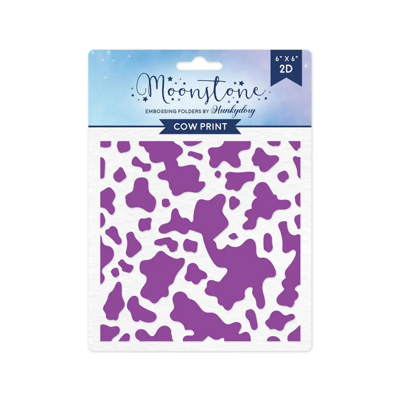 Moonstone Embossing Folders - Cow Print 1
