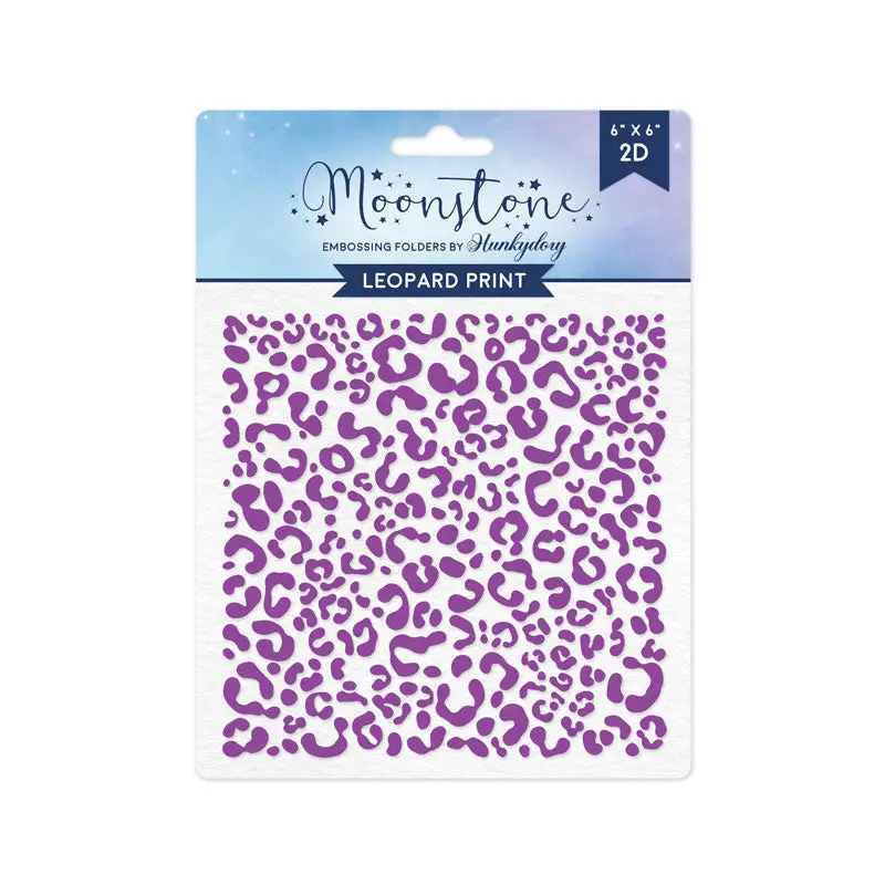 Moonstone Embossing Folders - Leopard Print 1