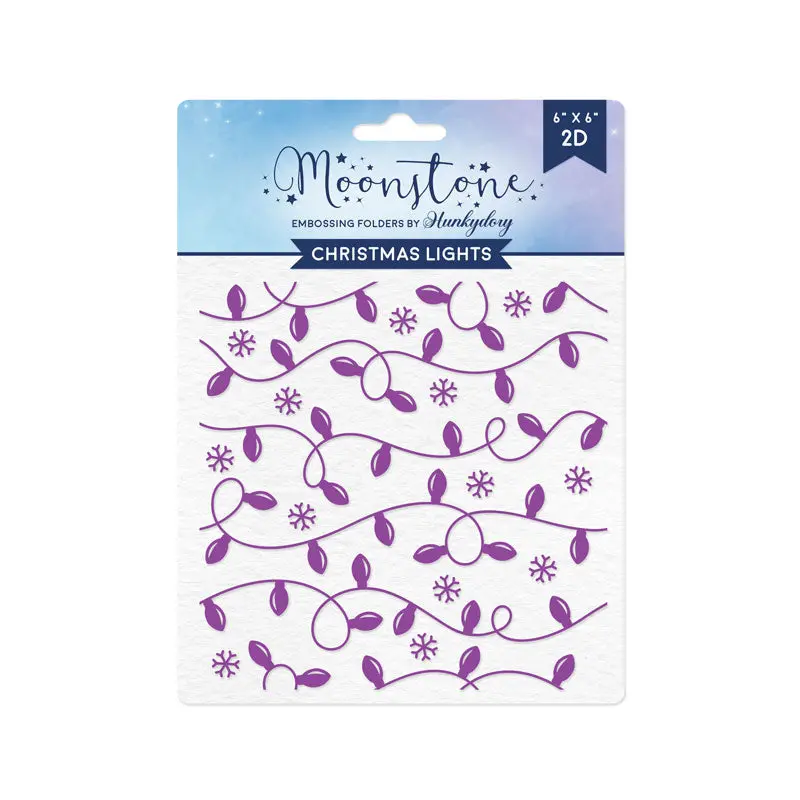 Moonstone Embossing Folders - Christmas Lights 1