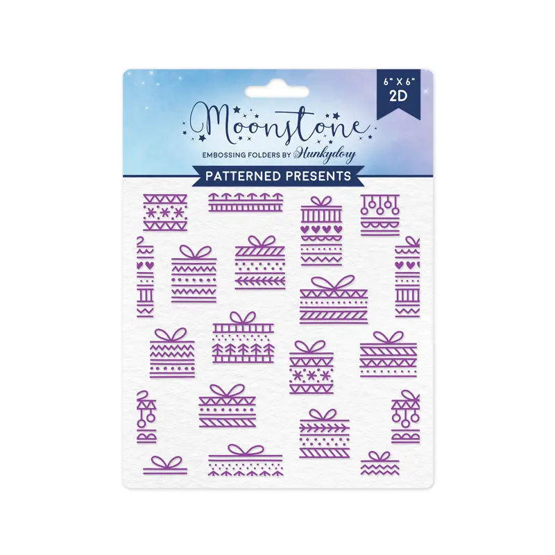 Moonstone Embossing Folders - Patterned Presents 1