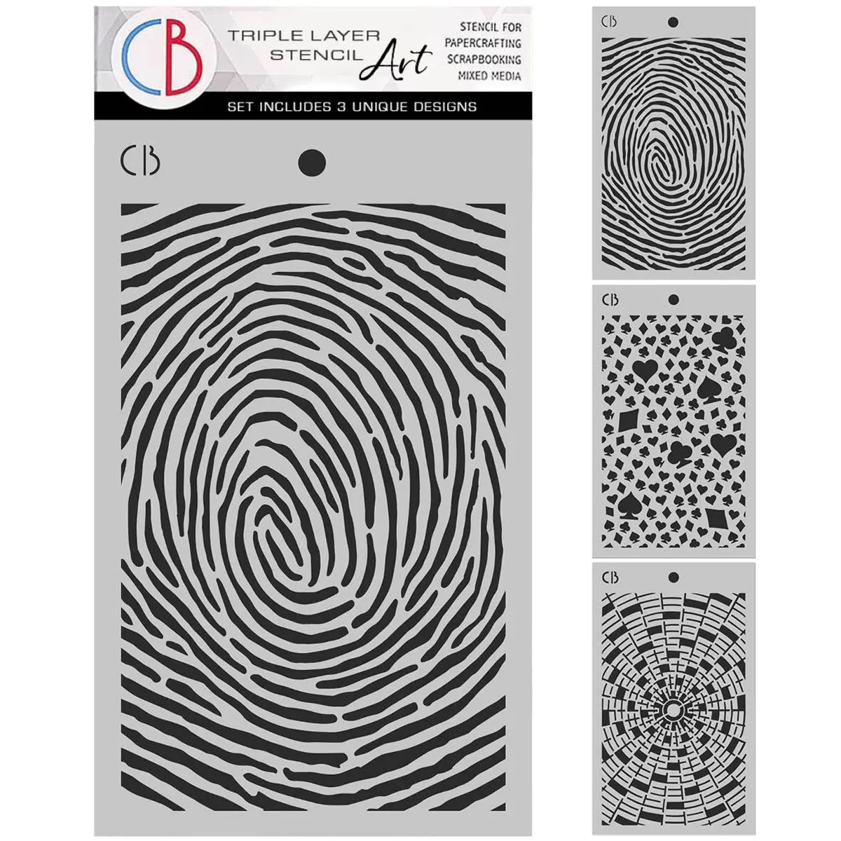 The Last Mystery Stencil Mix 5"X8"– Triple Layer Set (3 Unique Designs) 1
