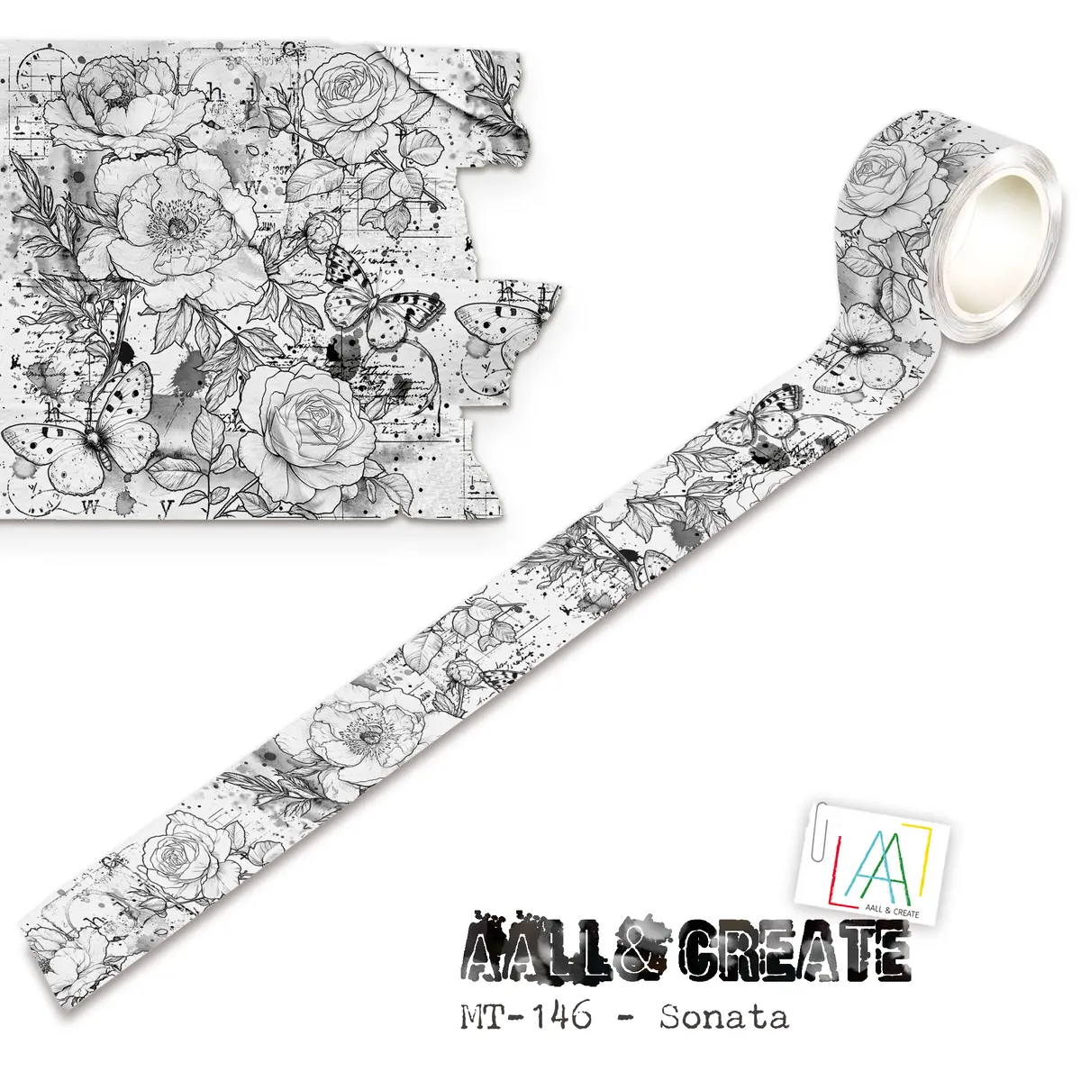 Aall And Create - Washi Tape 25Mm X 10M - Sonata (Layer-It-Up) 1