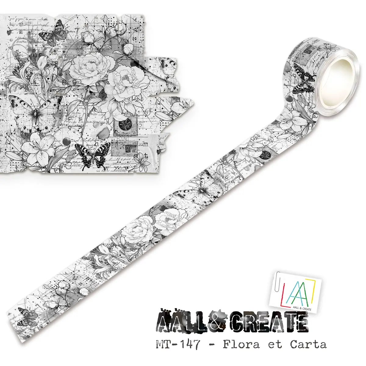 Aall And Create - Washi Tape 25Mm X 10M - Flora Et Carta (Layer-It-Up) 1